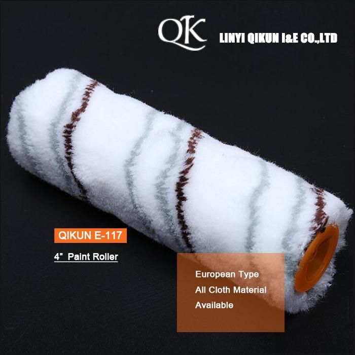 E-117 Hardware Decorate Paint Hand Tools Acrylic Brown Grey Double Strips 4" Mini Paint Roller