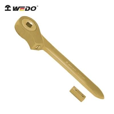 Wedo Professional Aluminium Bronze Alloy DIN3122 Non Sparking Ratchet Wrench