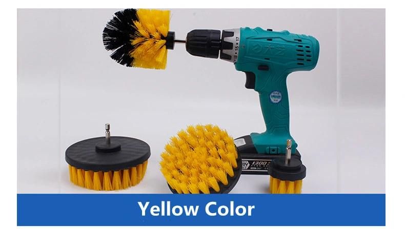 4PCS Multi-Color Electric Drill Brush Set for Floor Cleaning Tile Polising