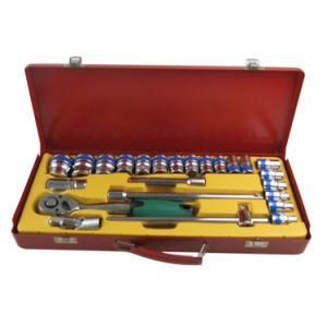 24PCS Multi Purpose Combination Socket Wrench Set with Ratchet Handle Tools