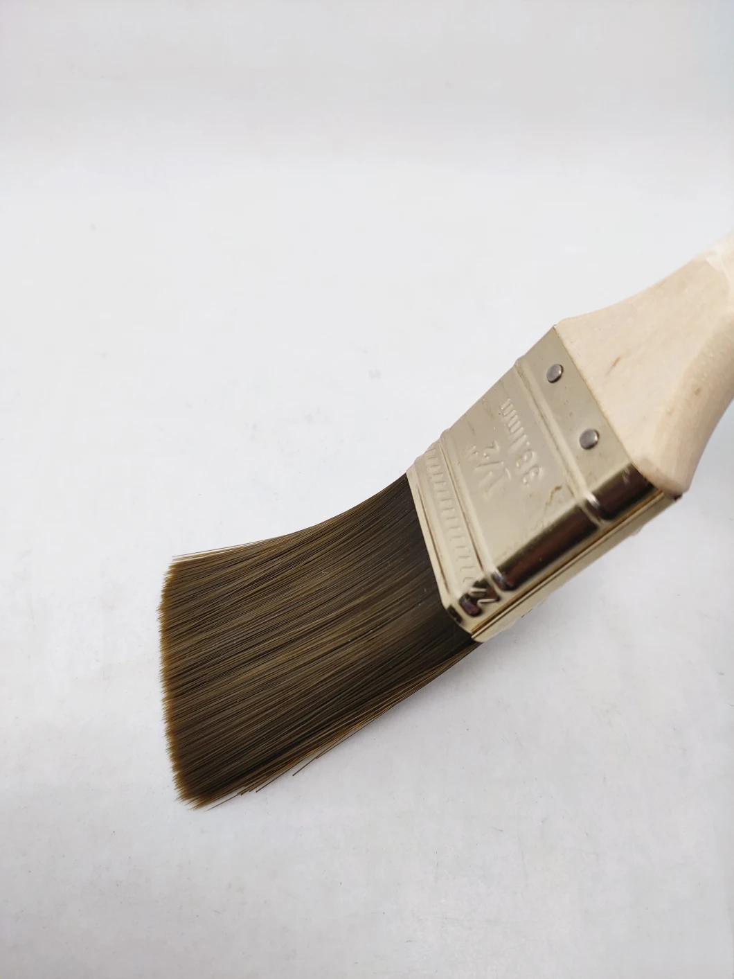 Professional Design Tapered Synthetic Brush with Wooden Handle