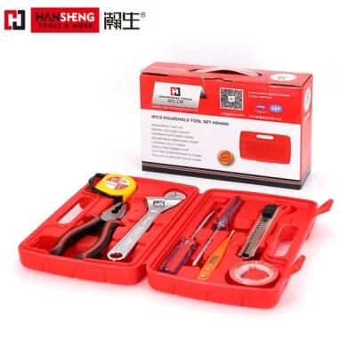 Professional Tool, Plastic Toolbox, Combination, Sets, Gift Tools, Made of Carbon Steel, CRV, Polish, Pliers, Wire Clamp, Hammer, Wrench, Snip
