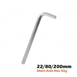 22/80/200mm Cr-V Short Arm Hex Key Wrench for Hand Tools Chromed