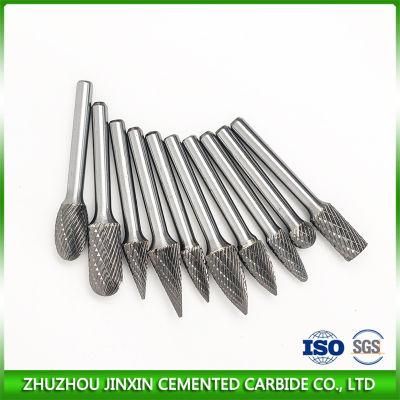 Carbide Burrs Set - 10PCS Double Cut 1/4&quot; Shank File Power Tools for Die Grinder