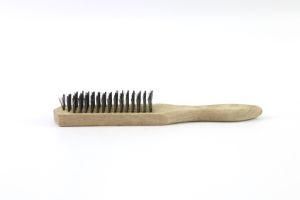 Copper Stainless Steel Wire Brush with Oval Length Wooden Handle