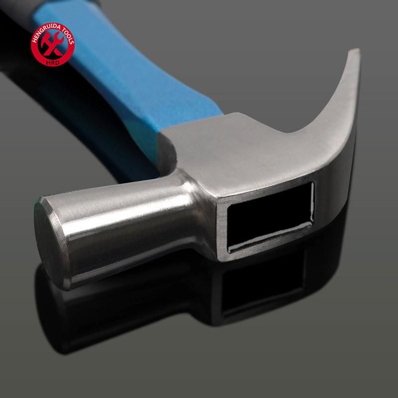 British Type Claw Hammer with Fiberglass Handle