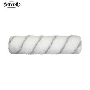 White and Grey Stripe Polyester Paint Roller