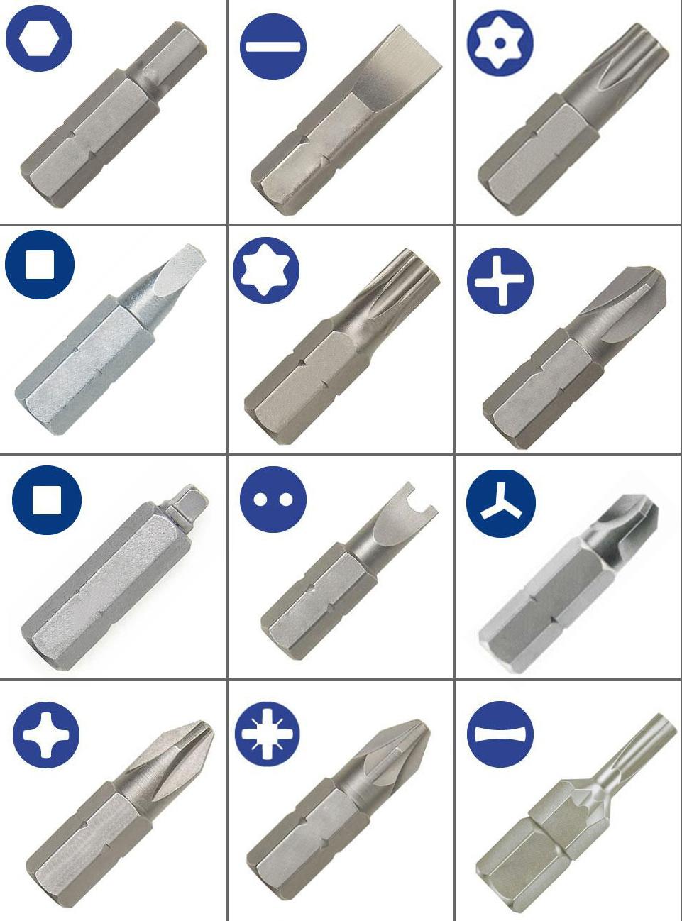 25mm 1/4 Inch Hex Shank Insert Slotted Screwdriver Bit