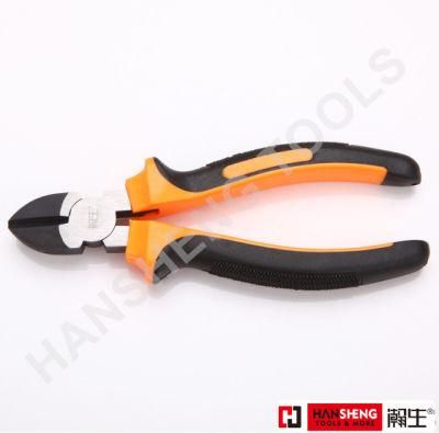 7&quot;, Made of Carbon Steel, Nickel Plated with PVC Handles, German Type, Diagonal Cutting Pliers, Combination Pliers, Hand Tools, Long Nose Pliers