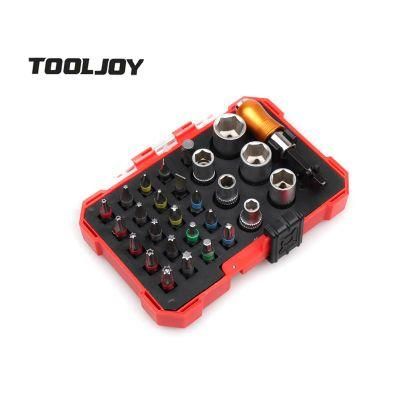 28PCS Precision Tool Kit CRV Material 4mm Mini Size Socket and Screwdriver Bit Tool Set