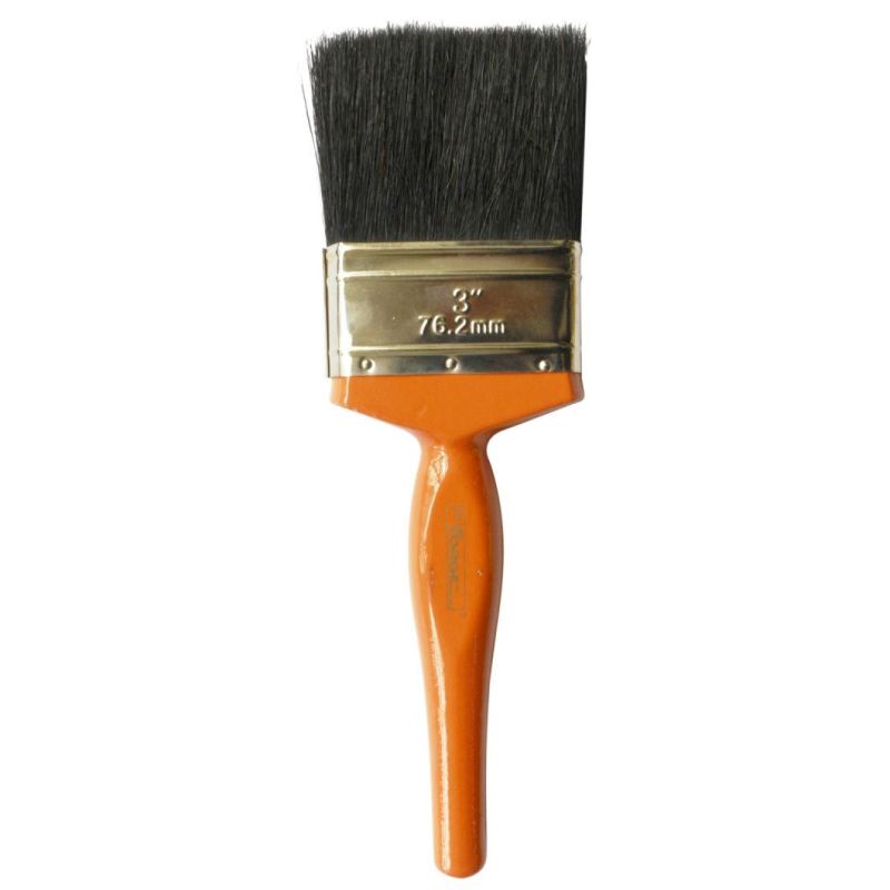 3" Superior Painting Tools Paint Brush with Natural Bristles and Wooden Handle