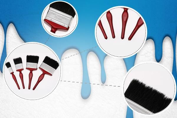 Factory Price Wood Handle Foam Paint Brushes