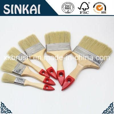 Varnished Wooden Handle Oil Paint Brush Whole Sale