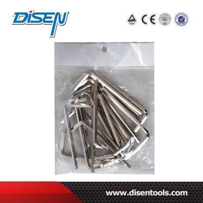 Nickel Plated S0.9-80 Chrome Vanadium HRC52 Allen Key