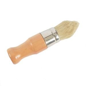 Boar Hair Bristle Chalk Wall Round Head Paint Brush with Smooth Wooden Handle
