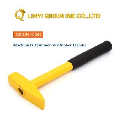 H-246 Construction Hardware Hand Tools Fiberglass Rubber Handle German Type Machinist&prime;s Hammer