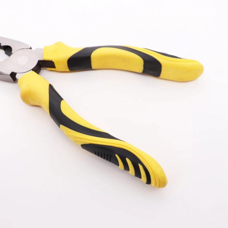 Colorful PVC Handle Screw Thread Steel 8 Inch Combination Pliers