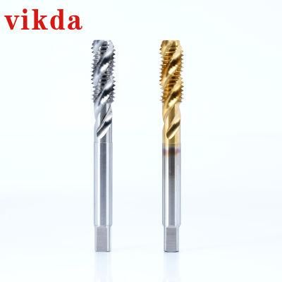 Vikda Metal Cutting Tool Brand New DIN JIS Spiral Flute Tap Hsse Cobalt HSS Co Tap