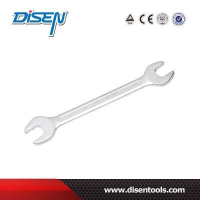 German Standard Chrome Plated Cr-V Open End Wrench