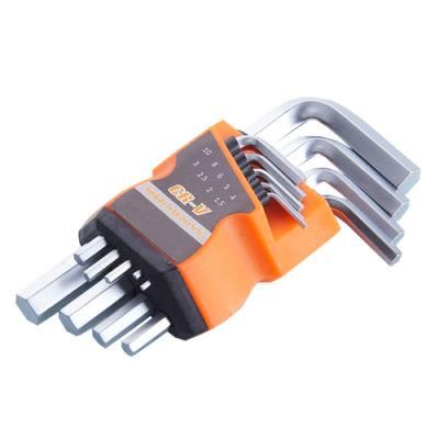 9PCS Hex Key Set Flat Ball Torx Hex Key Set with Plastic Holder Packing