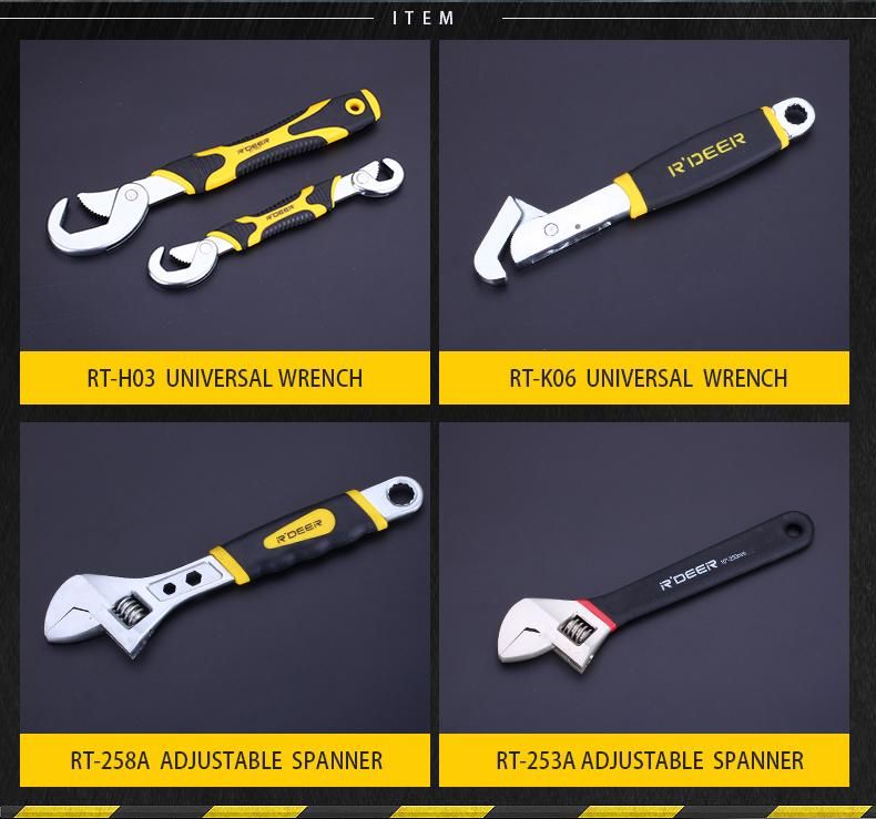 2-Color Handle Adjustable Wrenches