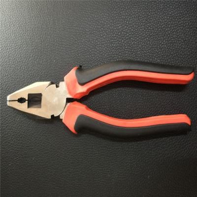 6&quot;/7&quot;/8&quot; Carbon Steel Cutting Combination Plier with Double Color Handle