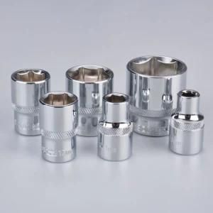 Polished Chrome Vanadium 1/4 3/8 1/2 Hex Short Socket Dr