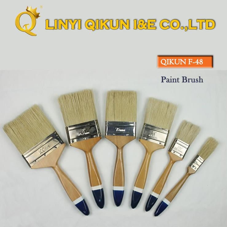 F-40 Hardware Decorate Paint Hand Tools Double Color Wooden Handle Bristle Paint Brush