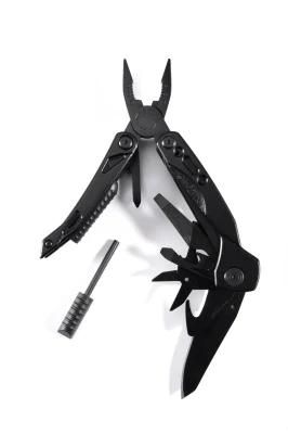 Chinese Black Oxiding Stainless Steel Outdoor Survival Camping Pliers with Fire Stick Supplier