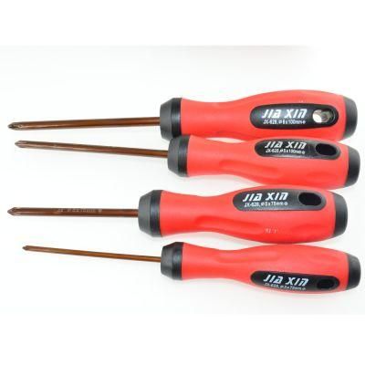 Wear-Resistant Dual Color Screwdriver with Hole Handle for High Hardness