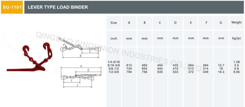Forged Ratchet Type Lever Type Load Binder