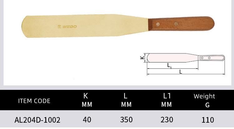 WEDO Non-Sparking Aluminium Bronze Spatula Spark-Free Safety Spatula