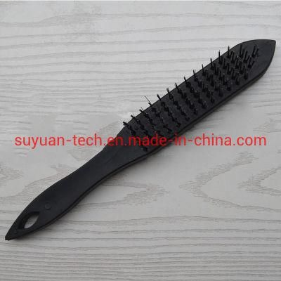 Stainless Steel Wire Brush Copper Wire Stone Brush 3456 Row of Plastic Handle Brush