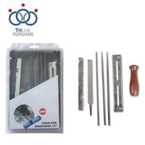 Saw Chain Sharpening Kit Flat Round File 7 Pieces Chainsaw Sharpener File Kit