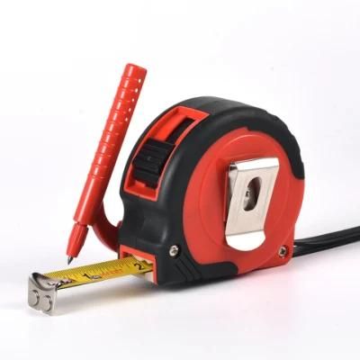 Classic Steel Tape Measure with ABS Case and Rubber Cover