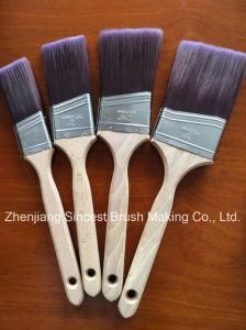 Wooden Handle Slash Tapered Filament Paint Brush for Au Market