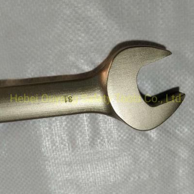 Non-Sparking Safety Hand Tools Combination Spanner 31 mm, Al-Br, Atex