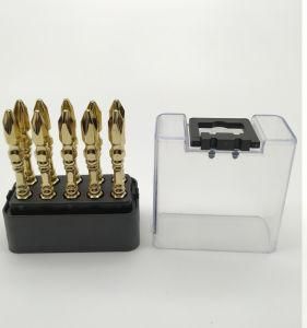 Exquisite Taiwan S2 Screwdriver Bits 65mm Golden Plated pH2 Bits