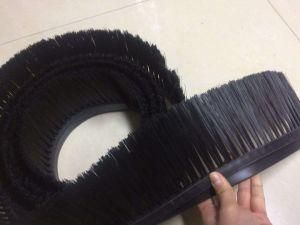 Flexible Plastic Base Dusting Bottom Door Industrial Stripping Seal Brush