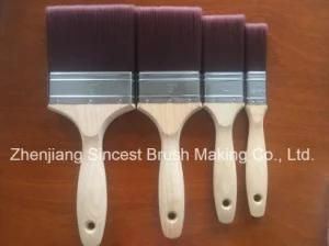 PBT Tapered Solid Filament Paint Brush with Wooden Handle