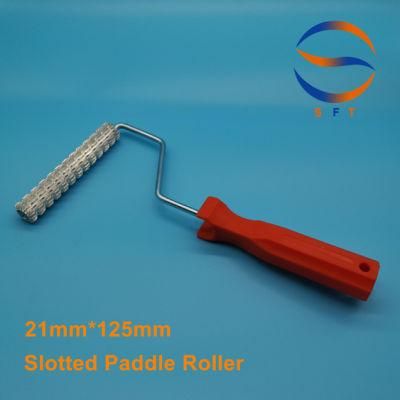 21mm Diameter 125mm Length Aluminium Slotted Paddle Rollers for FRP