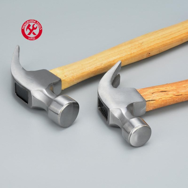 Wooden Claw Hammer Wooden Handle Claw Hammer with Fibre Handle