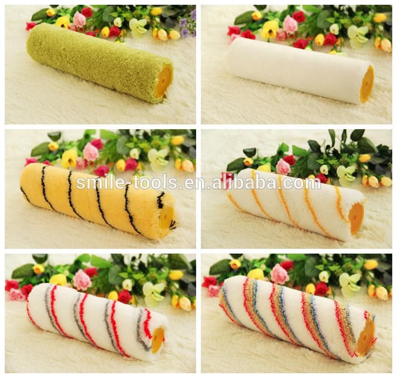 Wall Paint Roller with Plastic Handle Room Decoration Paint Roller Brush