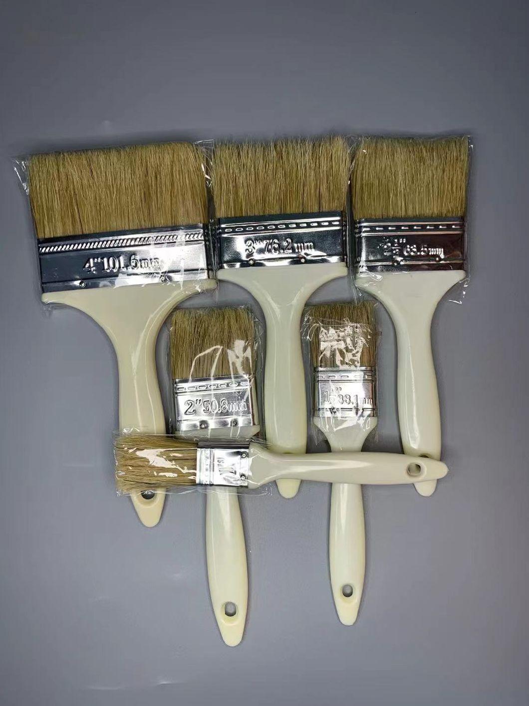 FRP Roller Brush Customized White Plastic Handle 100% Bristle Brush for FRP Laminating
