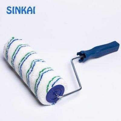 House Painting Roller, Paint Roller Frame, Brush Roller of Acrylic White with Yellow Stripe Paint Roller Brush