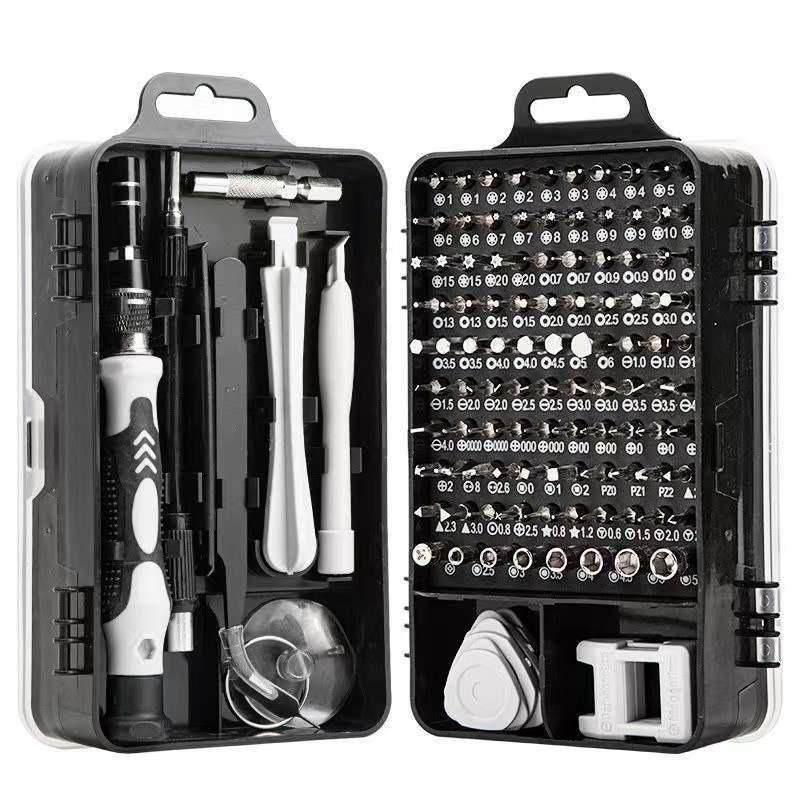 25 in 1 Magnetic Screwdriver Set Multi Functional Precision Phillips Hex Screwdriver Bits Phone Repair Leather Case