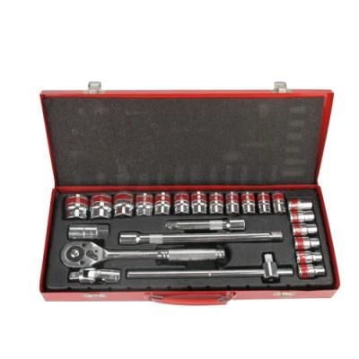 24 PC Ratchet Socket Wrench Set 1/2 Driver Spanner Tool Set for Car Repair