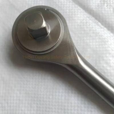 Titanium Non-Magnetic Reversable Socket Ratchet Spanner/Wrench, 1/2&quot; Drive