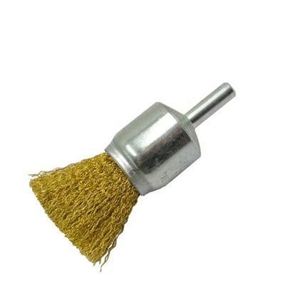 Crimped Steel Wire Wheel Brush Cleaning Brass Wire