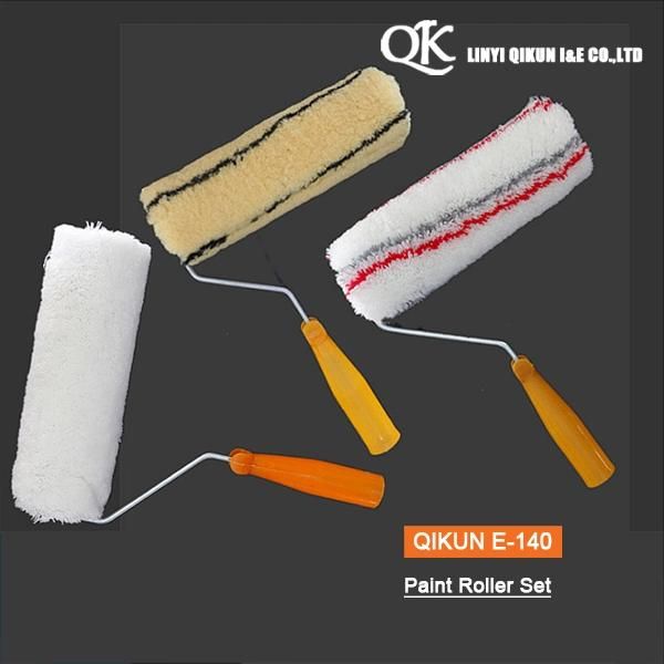 E-136 Hardware Decorate Paint Hardware Hand Tools Acrylic Polyester Mixed Yellow Double Strips Fabric Paint Roller Brush